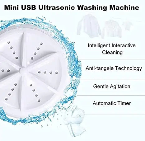 Portable Mini Ultrasonic Washing Machine