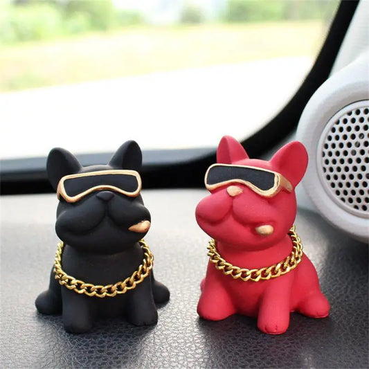 bulldog car ornament