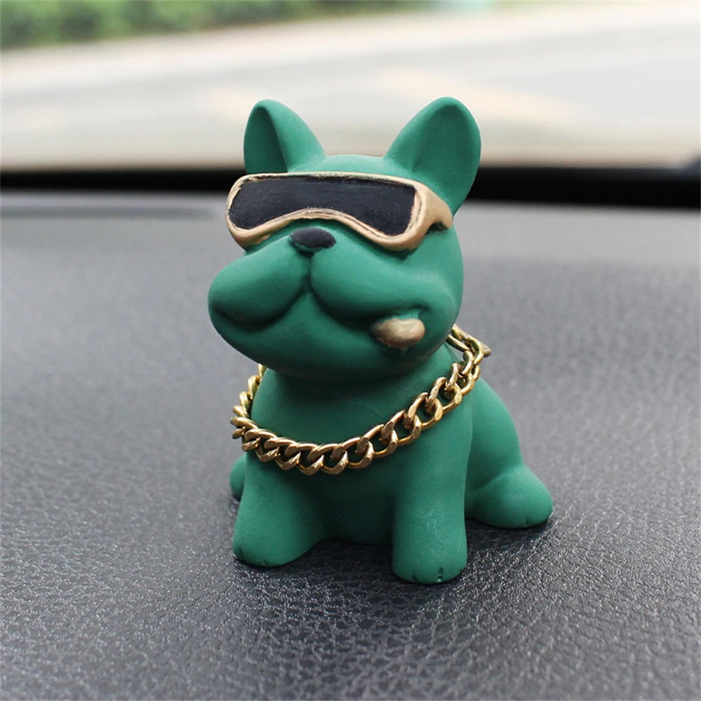 bulldog car ornament