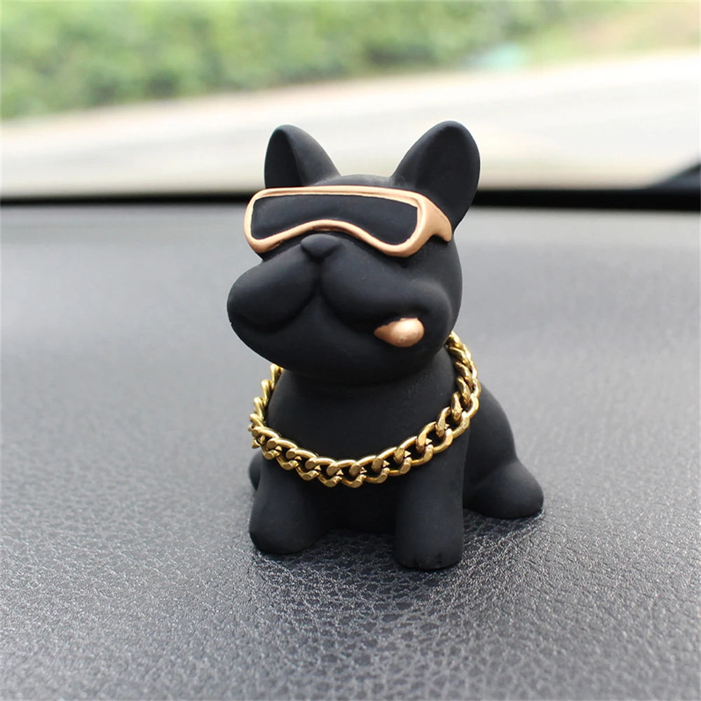 bulldog car ornament