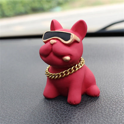 bulldog car ornament